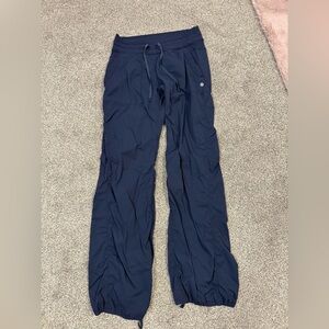 lululemon athletica navy dance studio pants.  Excellent condition!